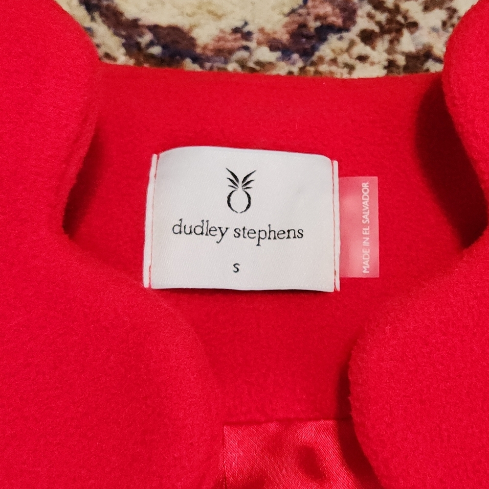 Dudley Stephens Coach House Scalloped Blazer Jacket Red Size Small - Picture 11 of 14